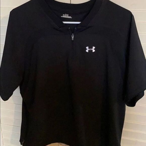 1/2 zip loose T-shirt with side zipper - Picture 1 of 7